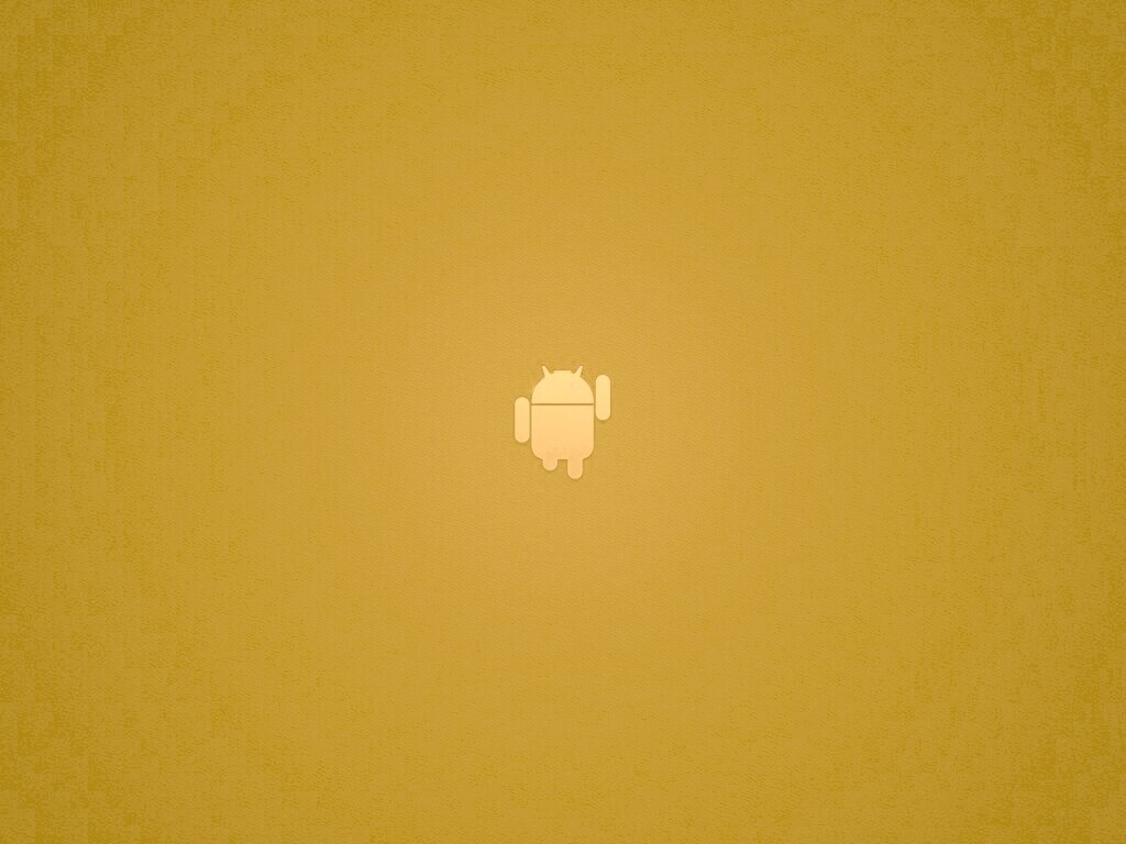 Логотип Android на зеленом фоне обои