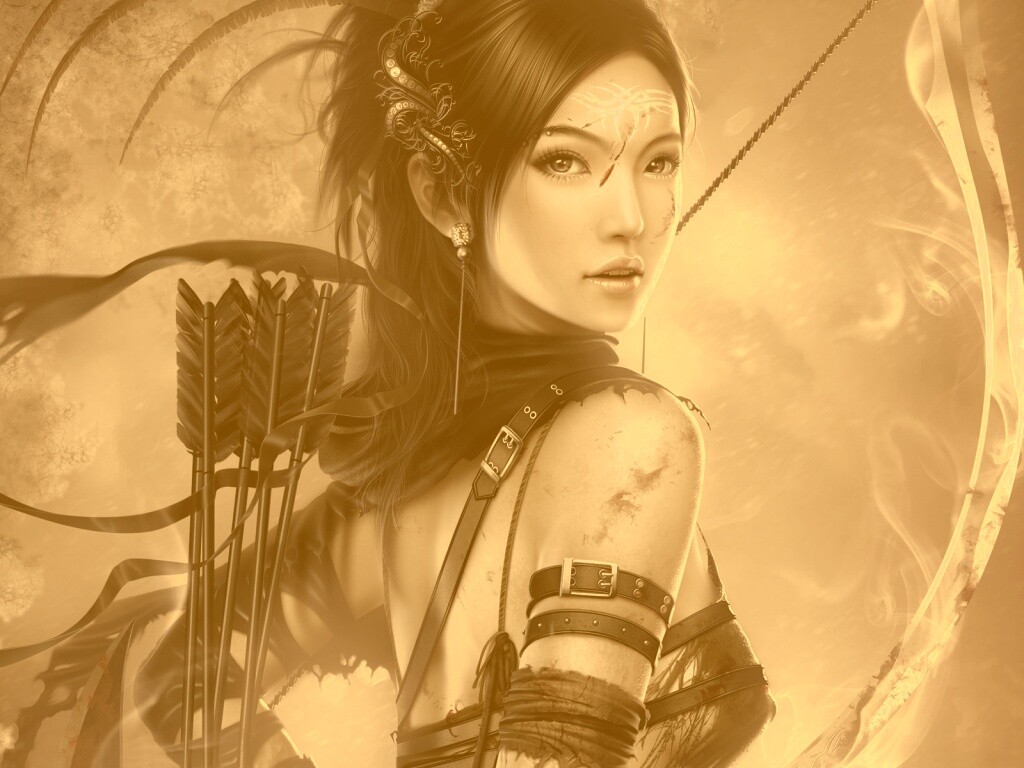 Лучница обои