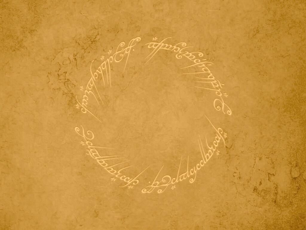 Кольцо всевластья - узор обои