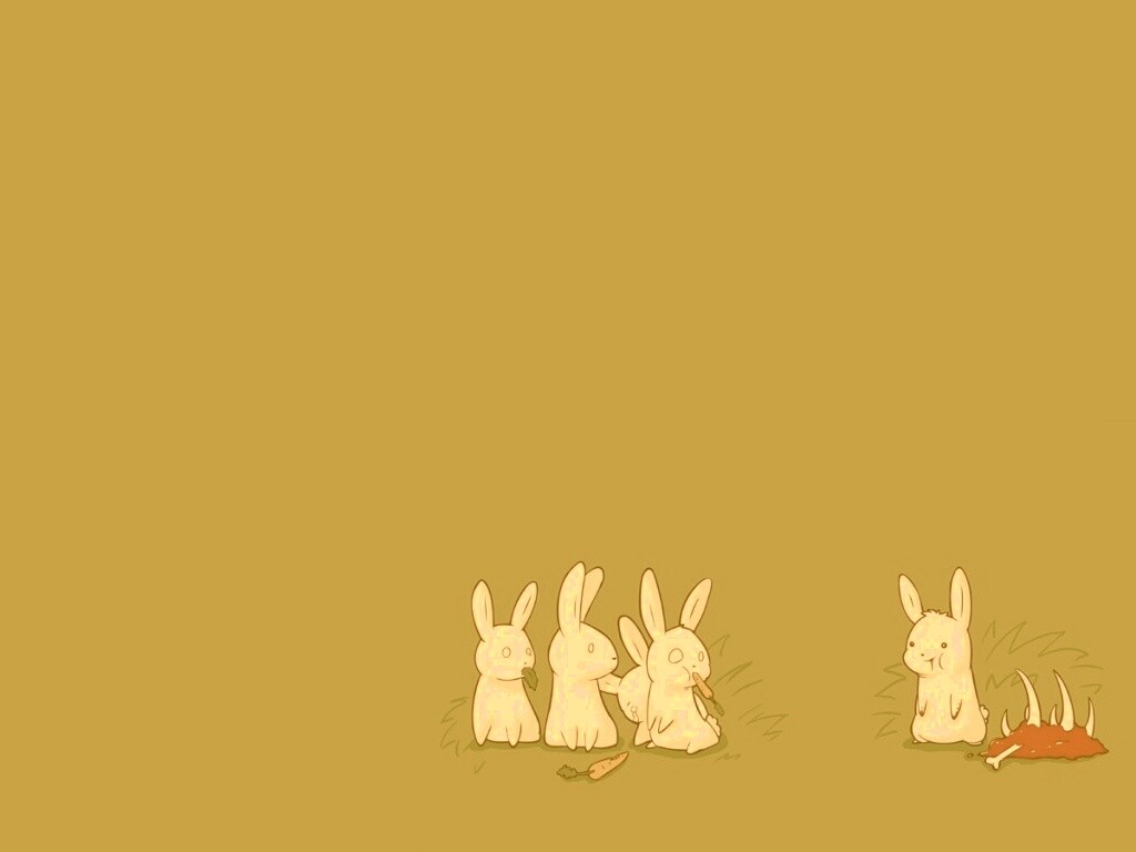 Заяц-каннибал обои