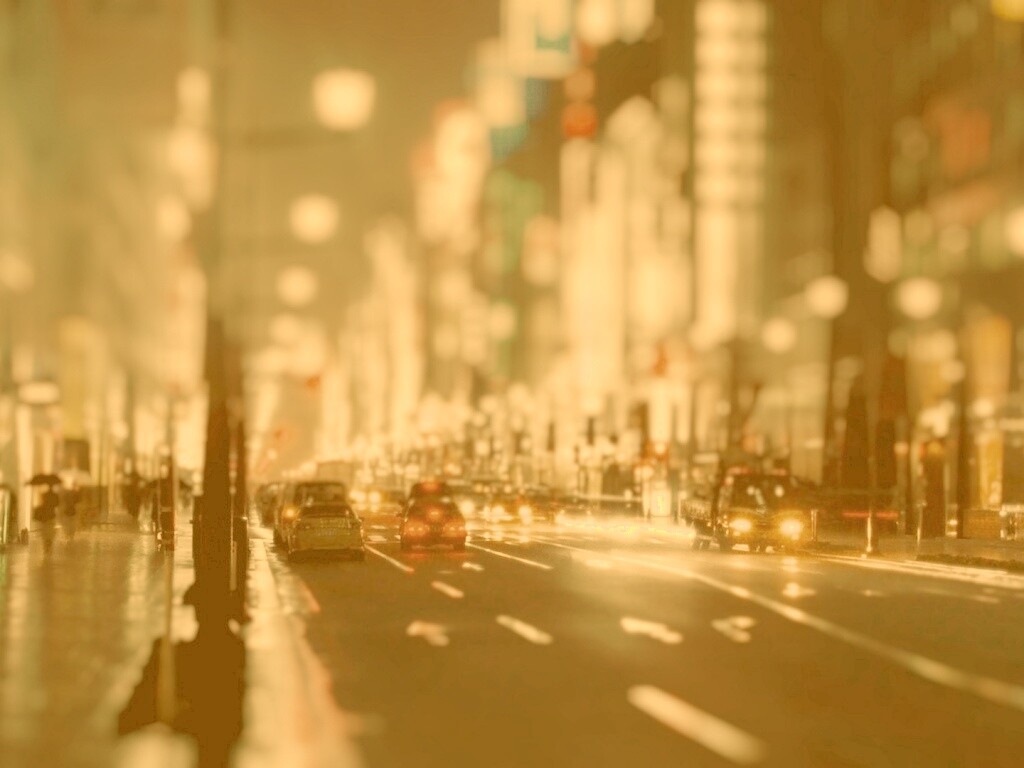 Игрушечный город огней обои