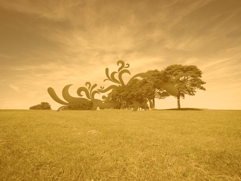 На равнине обои