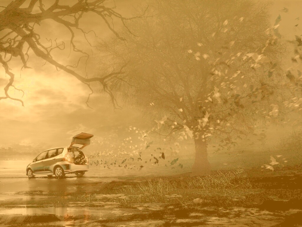 Темное авто обои