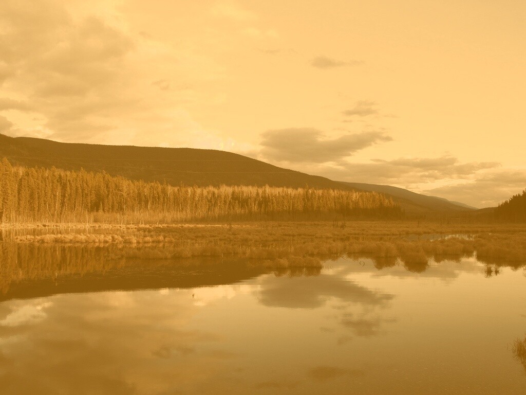 Осеннее озеро обои