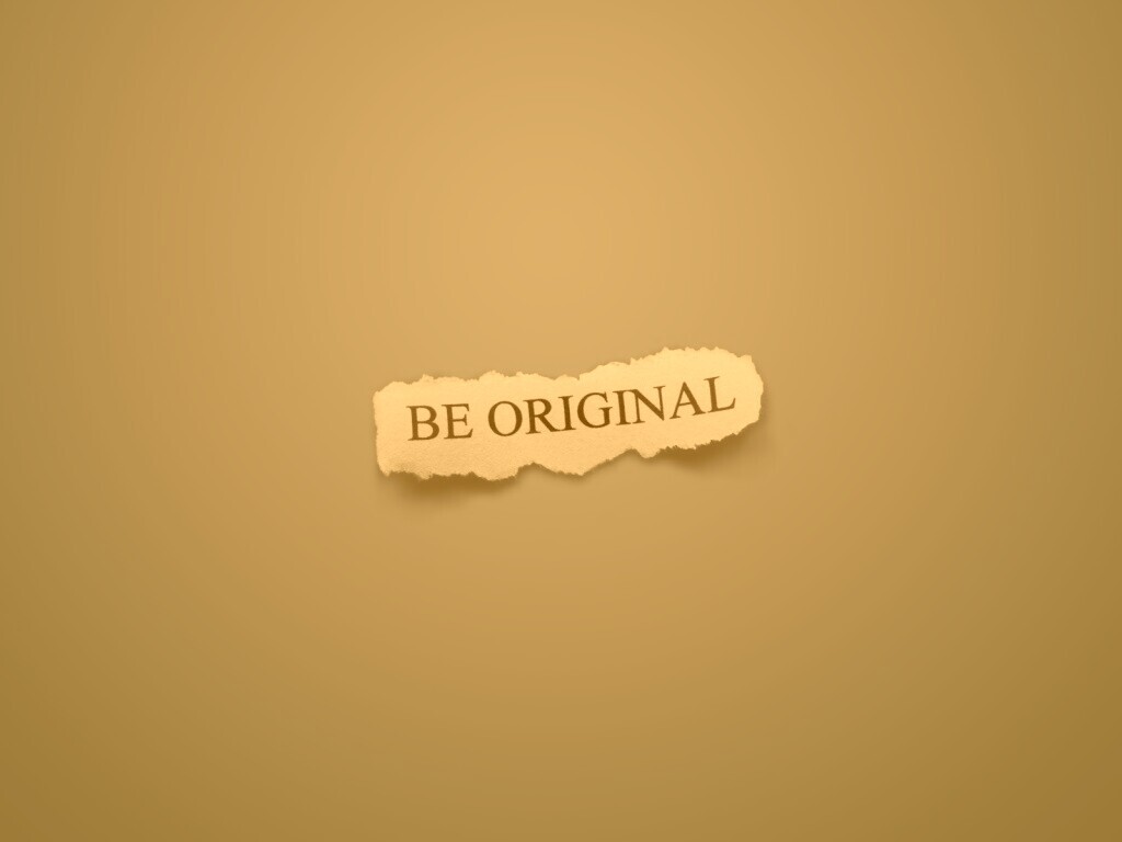 Будь оригинален обои