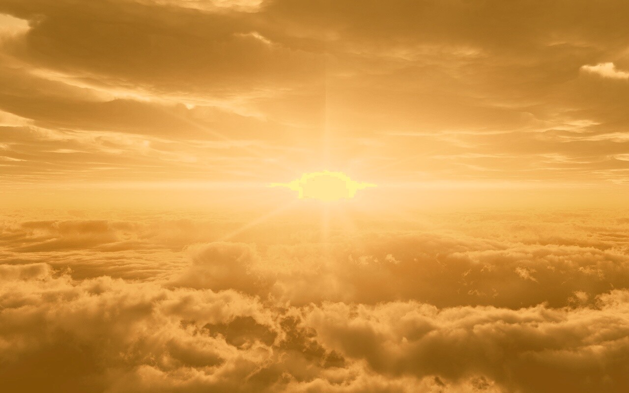 Небеса и солнце обои