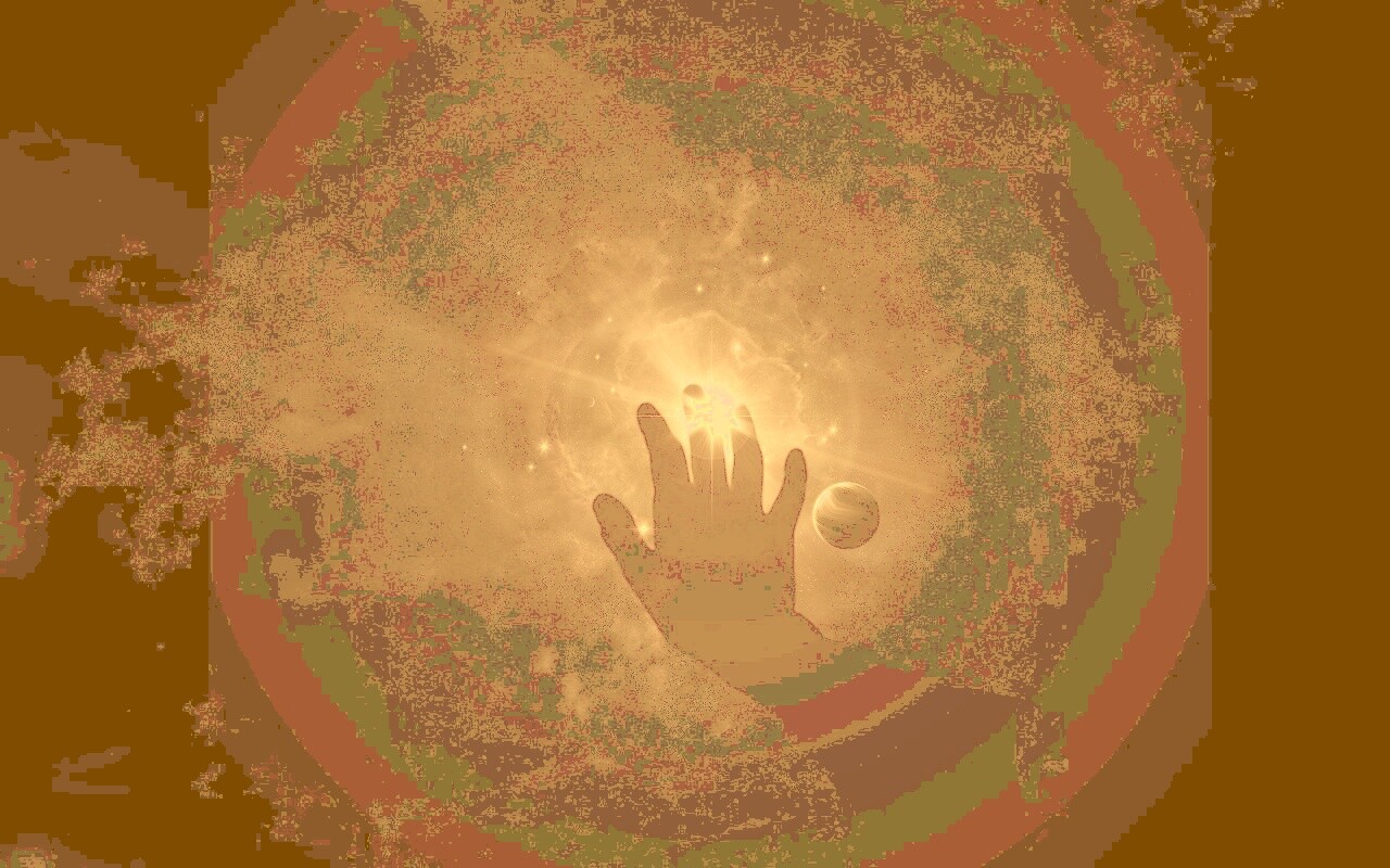 Прикосновение к вселенной обои