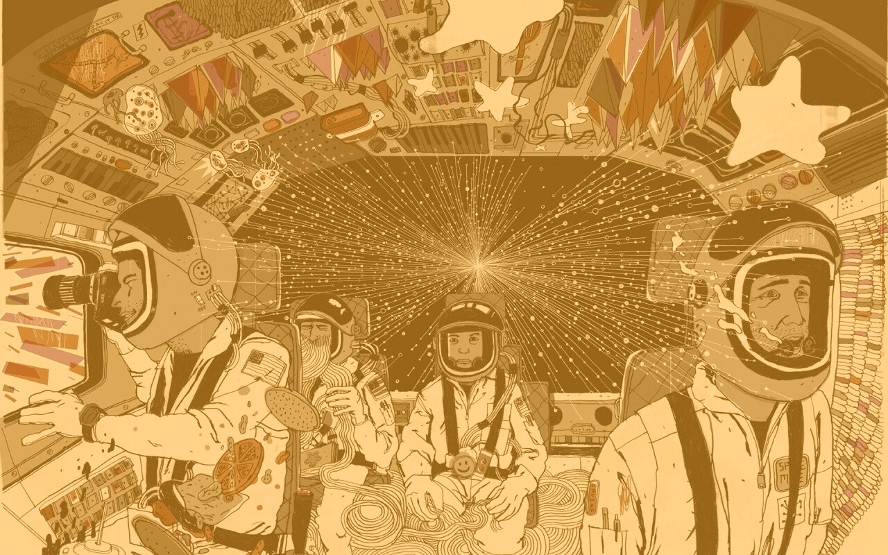 Упоротые космонавты обои