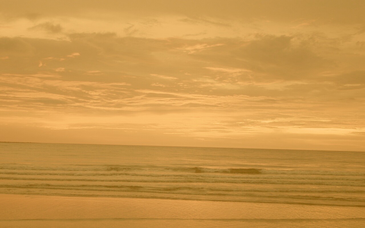 Закат на море обои