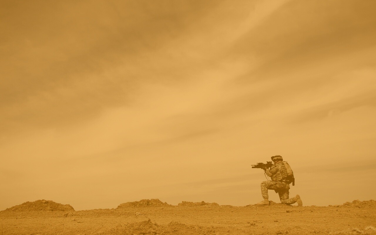 Стрельба с колена обои