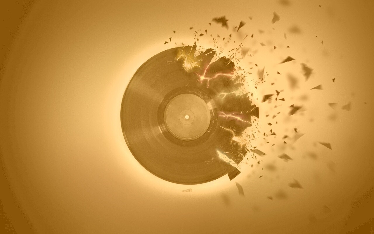 Разрывающийся винил обои