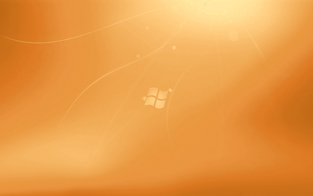 Оранжевый логотип Windows обои