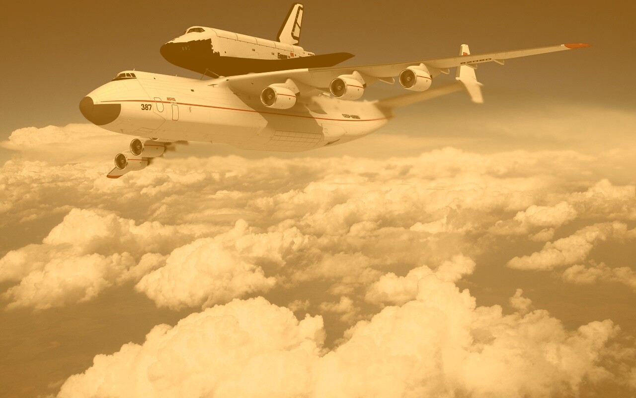 Авиатранспортировка Бурана обои