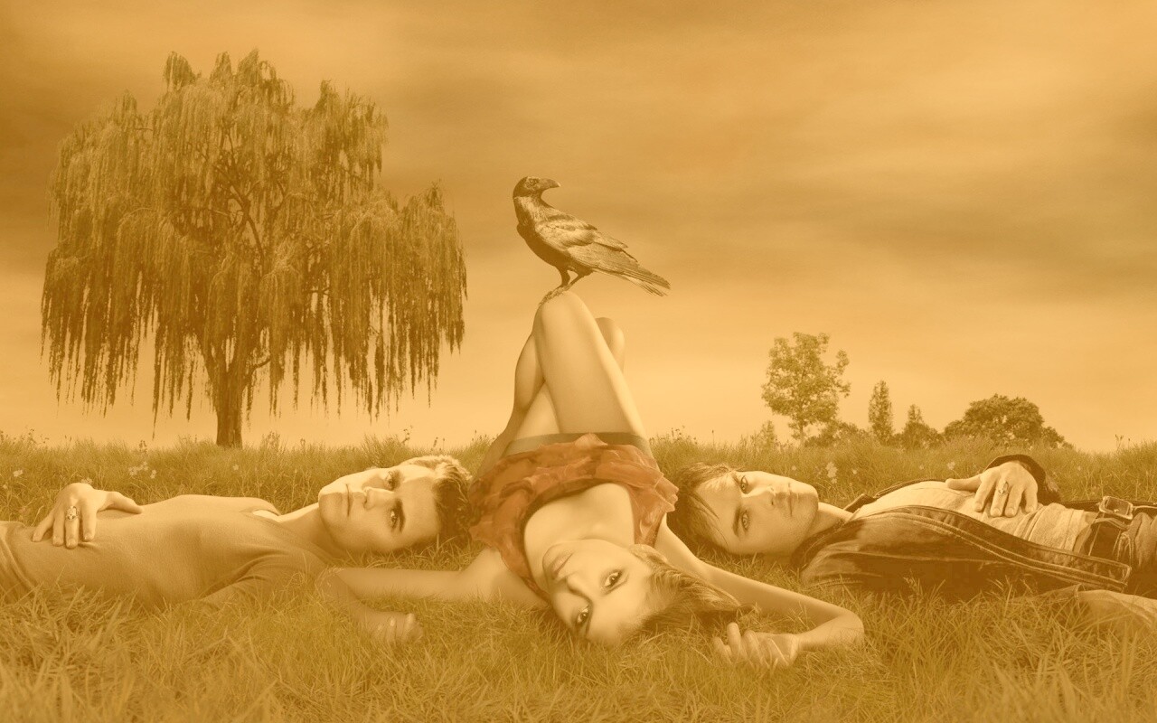 Герои сериала Дневники Вампира обои