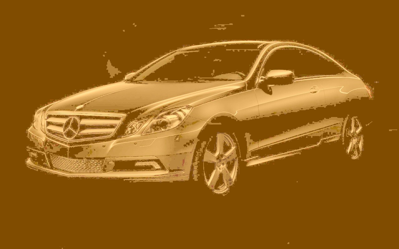 Черный Мерседес обои