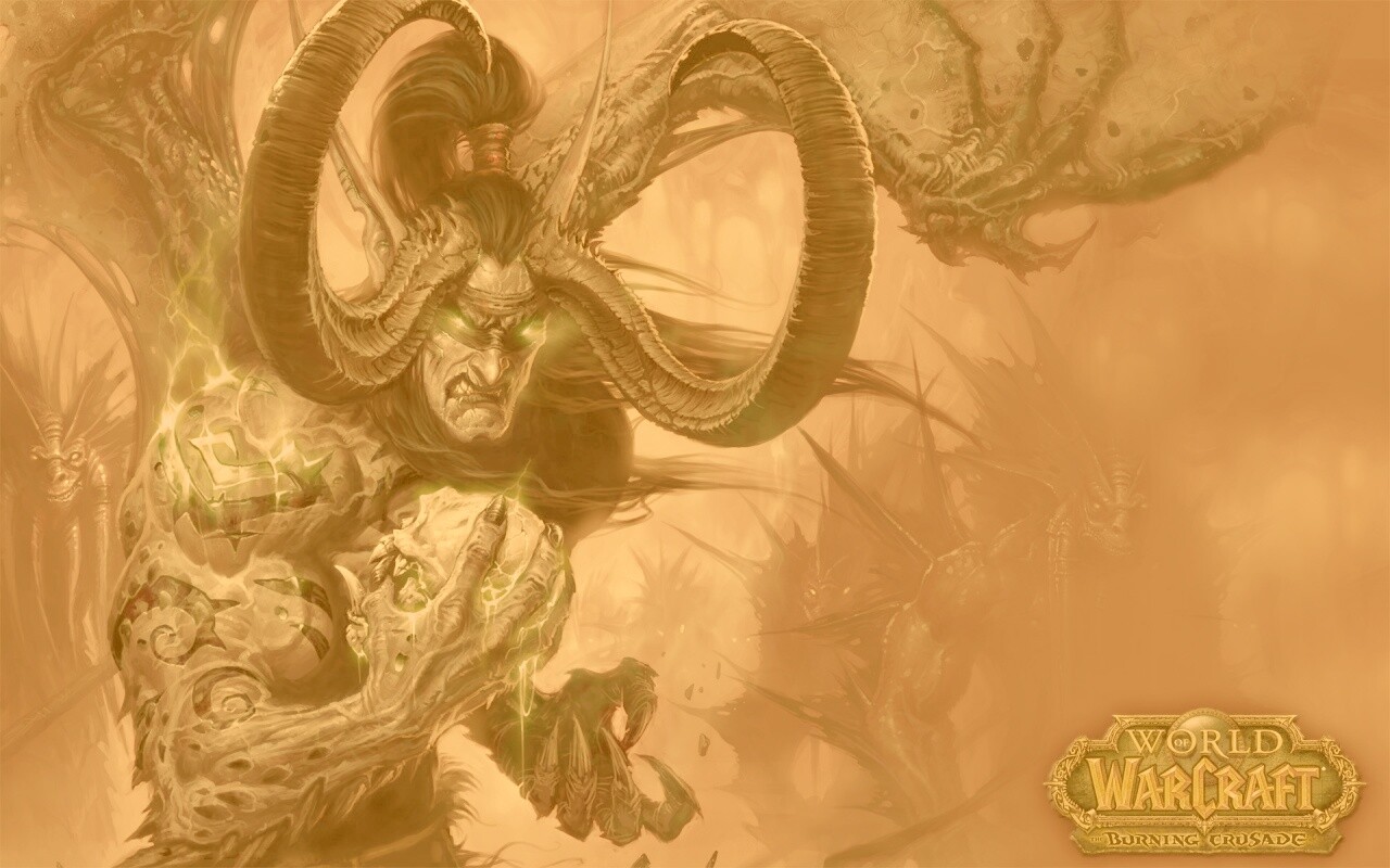Иллидан из WoW BC обои