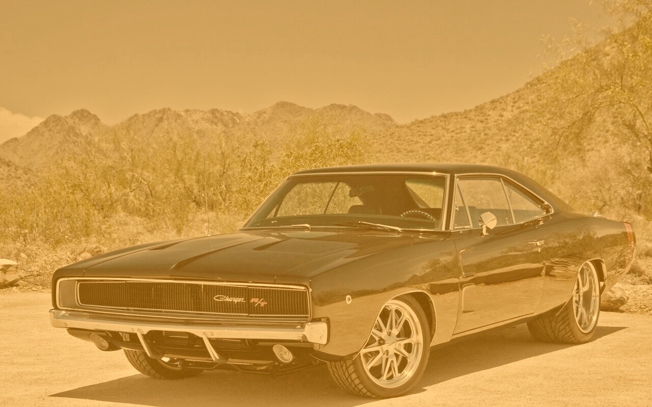 Черный Додж обои