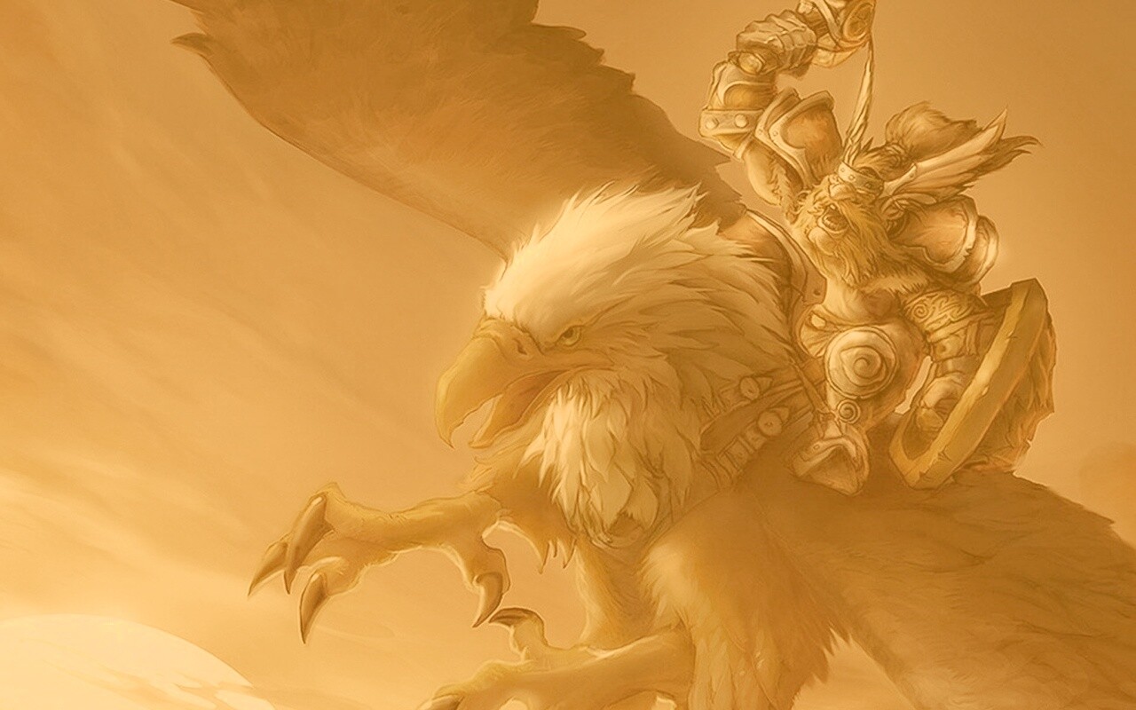 Грифоний всадник обои