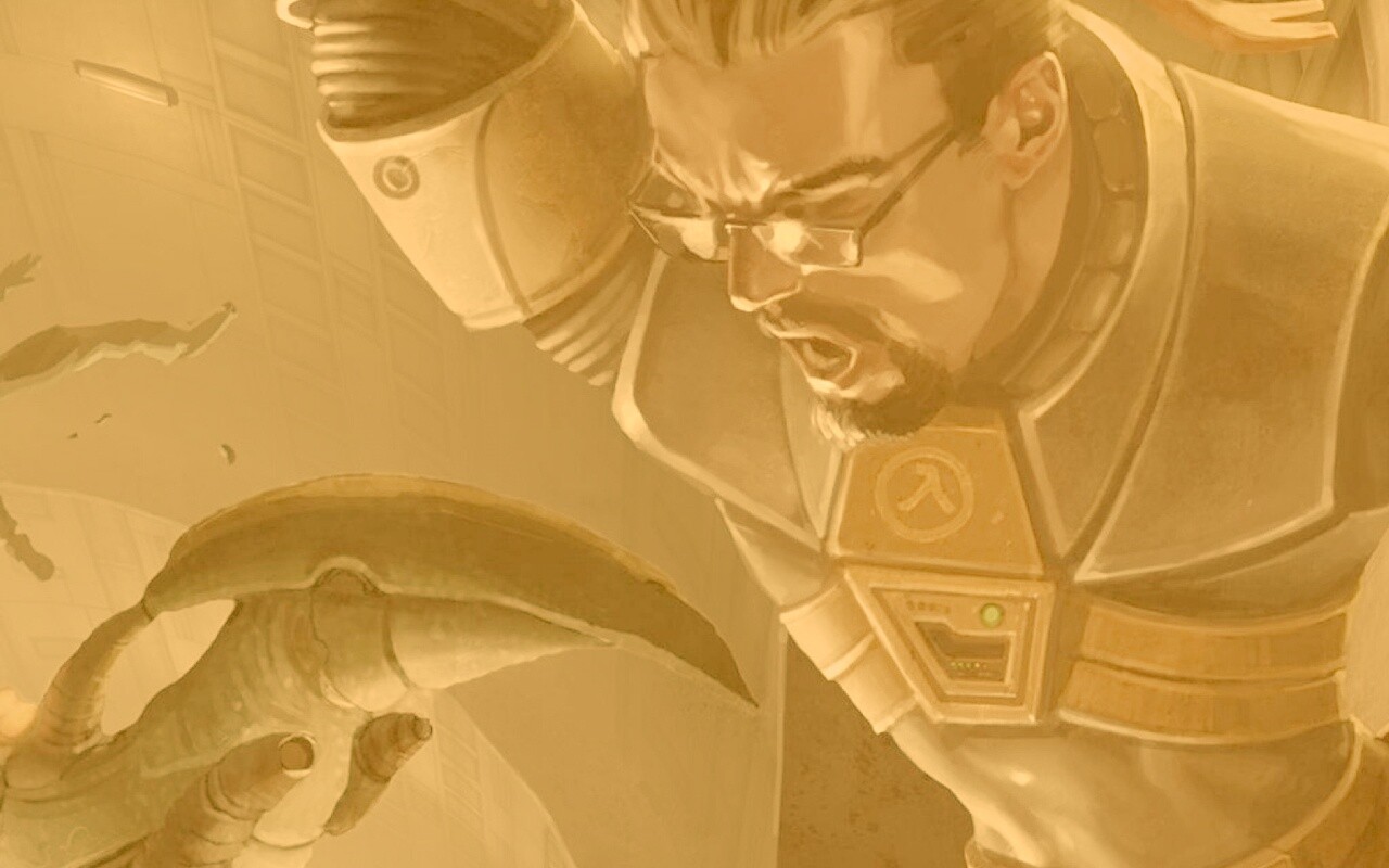 Рисованный Гордон Фримен обои