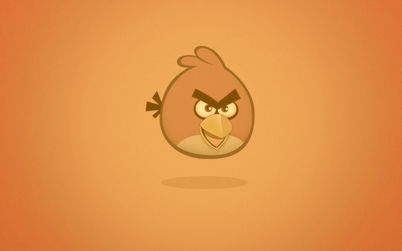 Красная птица из Angry Birds обои