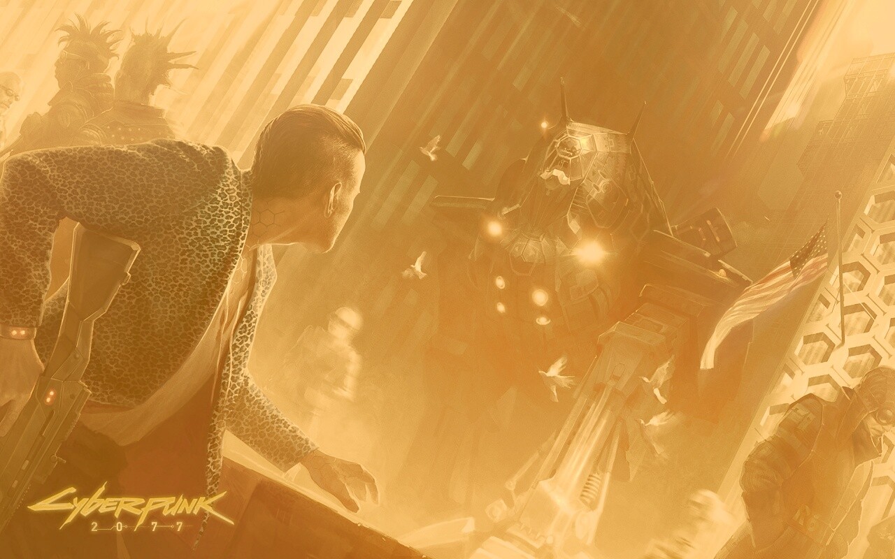 Арт из Киберпанк 2077 обои