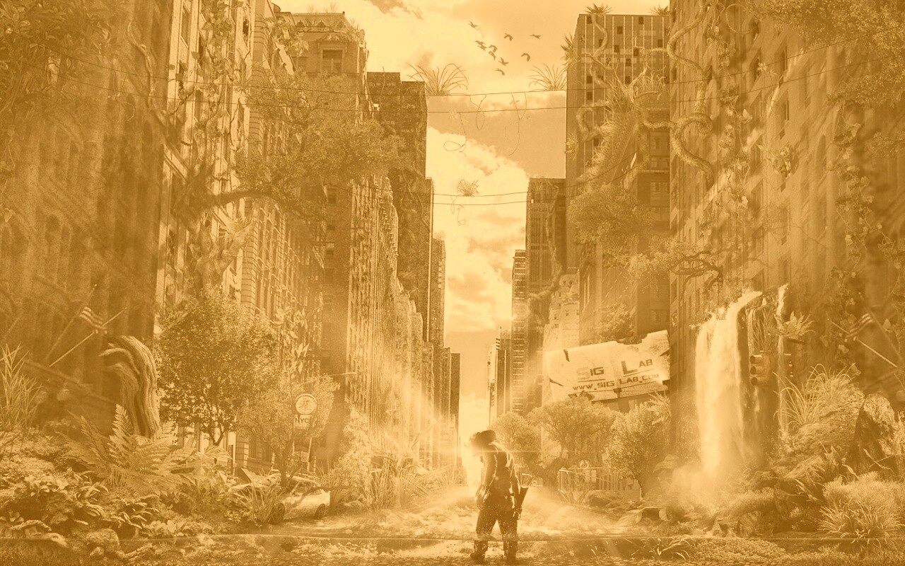 Постапокалиптический мир обои