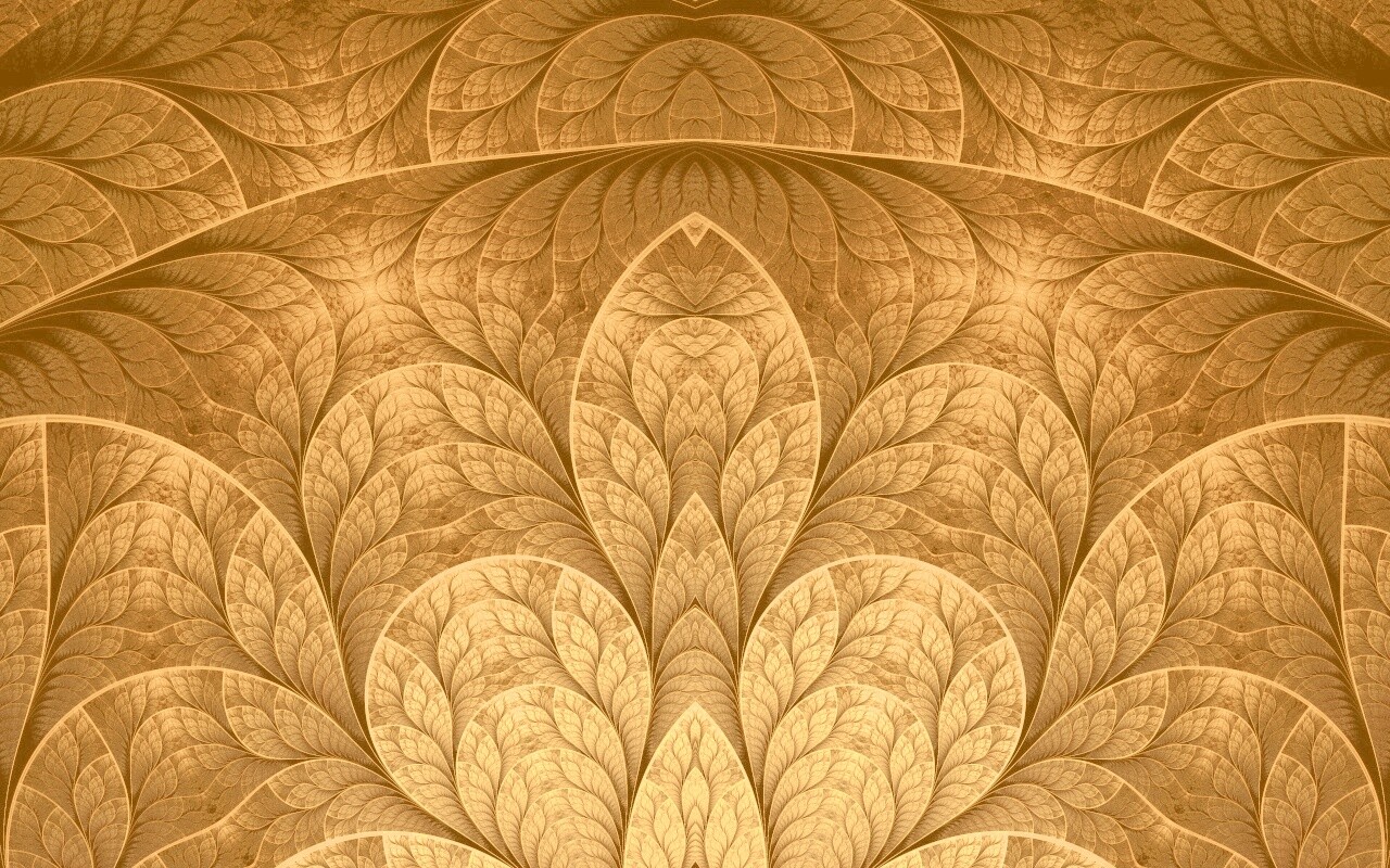 Фрактальные листья обои