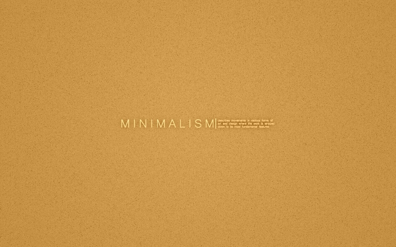 Минимализм обои