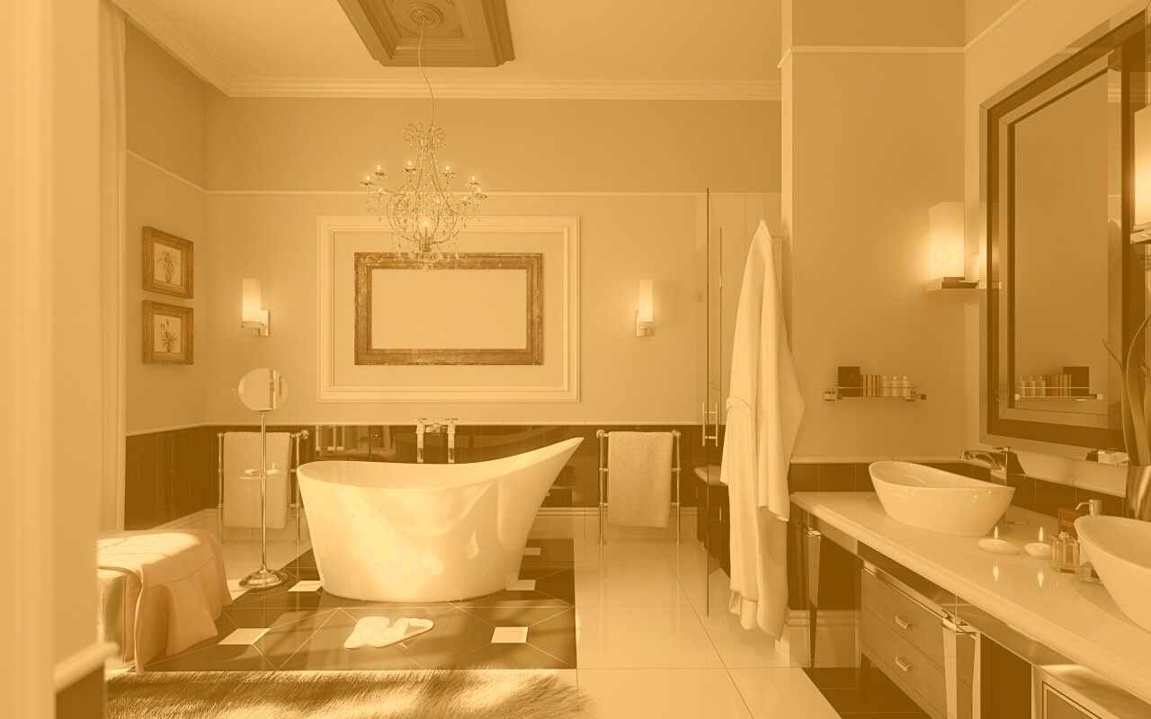 Современная ванна обои