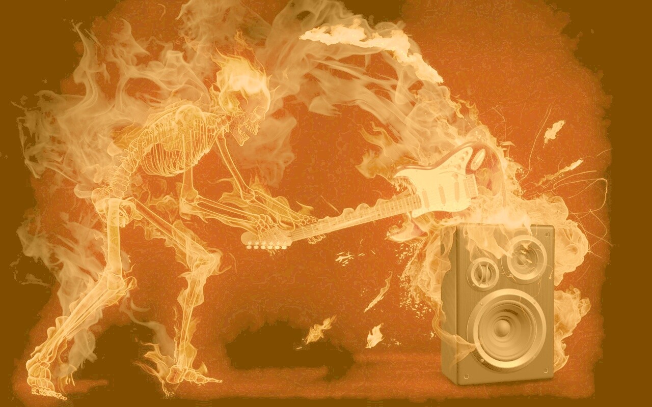 Музыка, пробирающая до костей обои