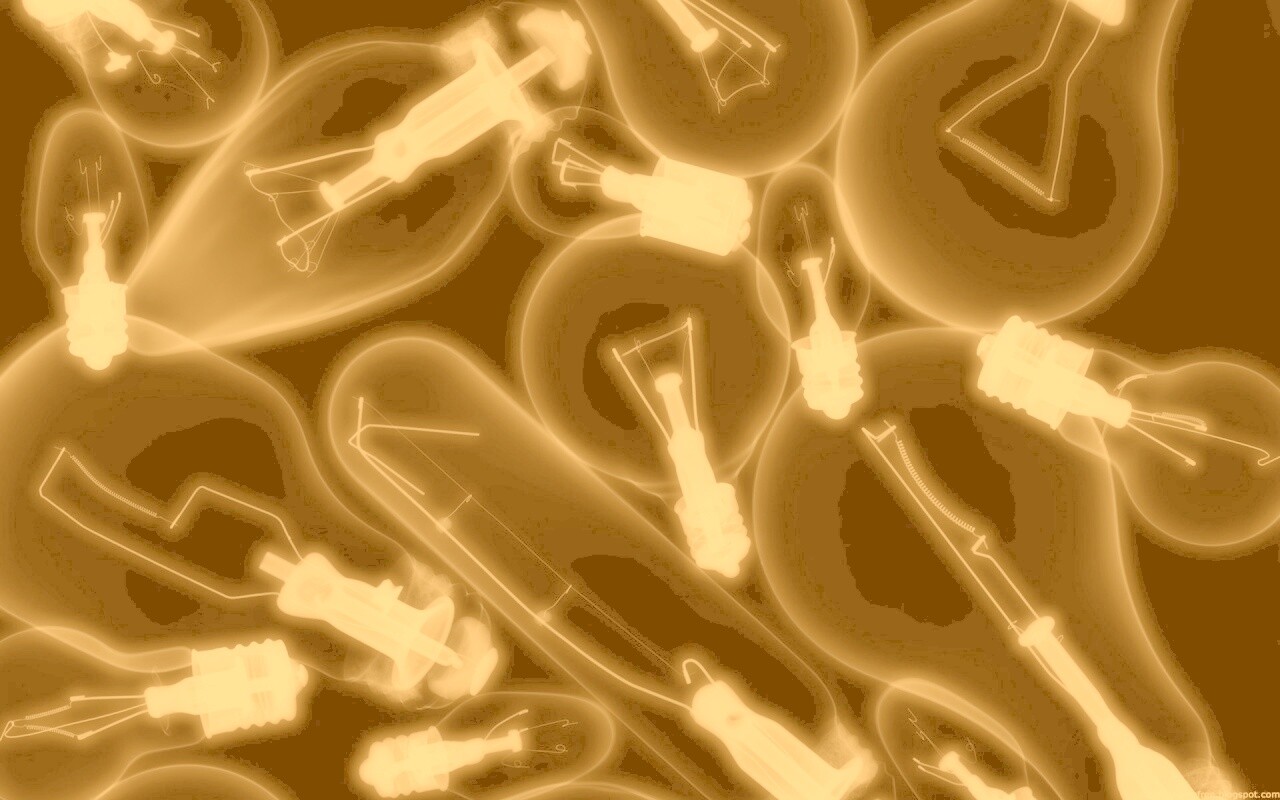 Лампочки под рентгеном обои