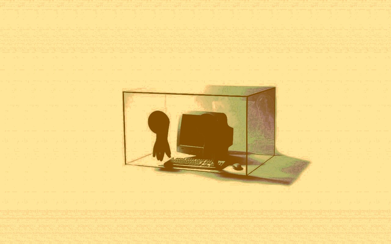 Зараженный компьютер обои