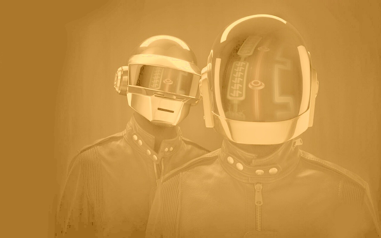 Daft Punk на темном фоне обои