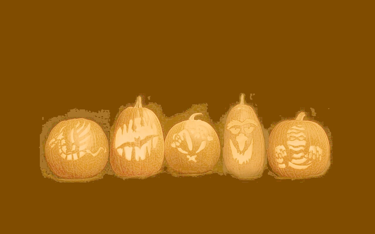 Тыквы на Хэллоуин обои