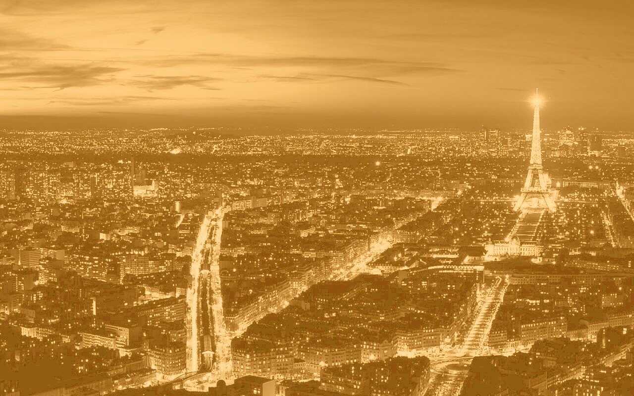 Ночной париж обои