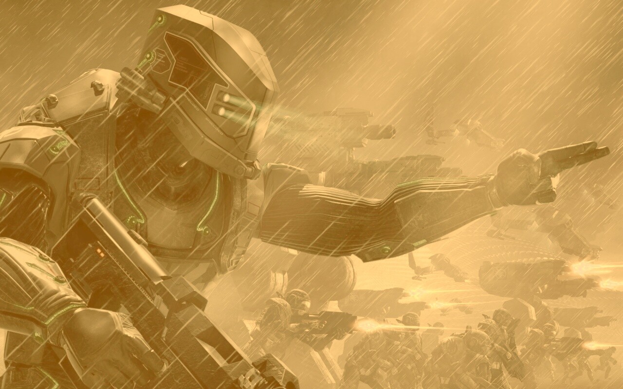 Бой под дождем обои