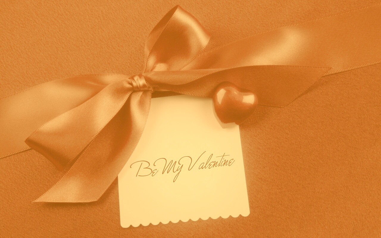 Открытка на день Святого Валентина обои