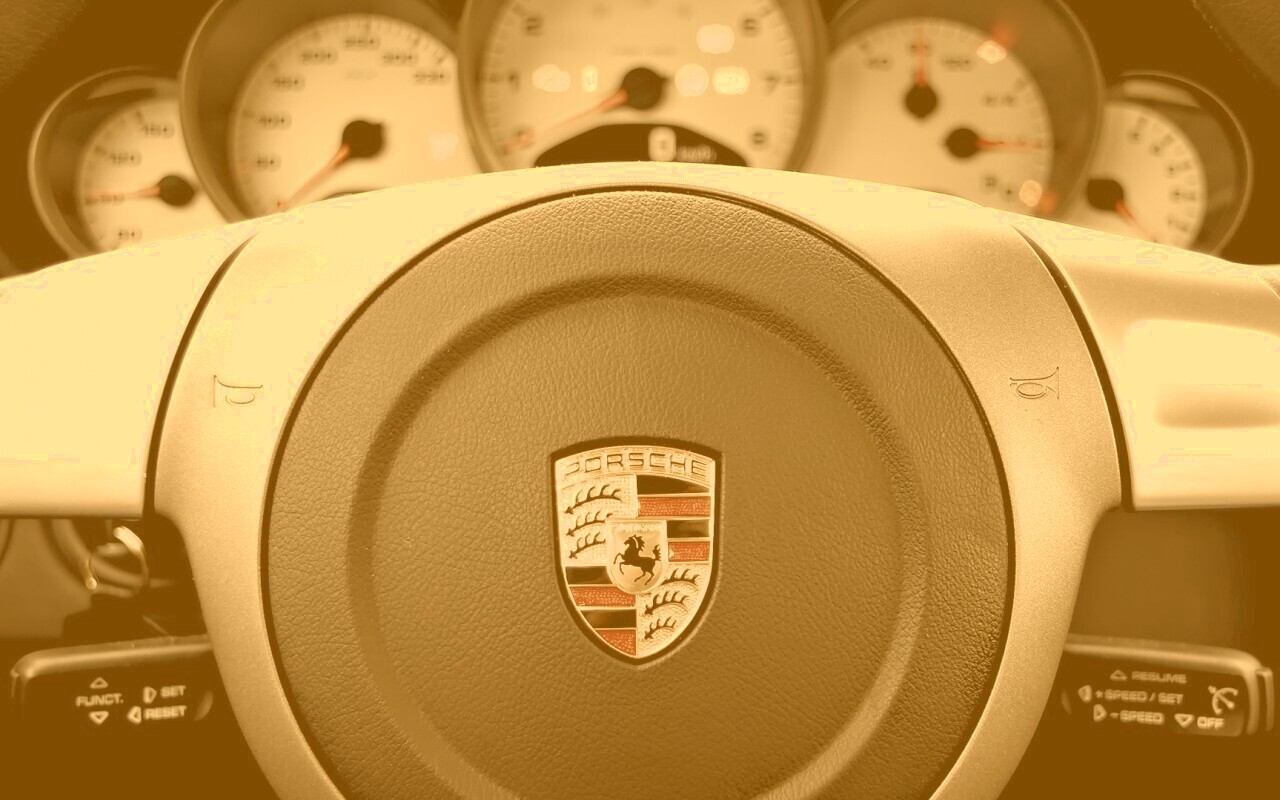 Руль Porshe обои