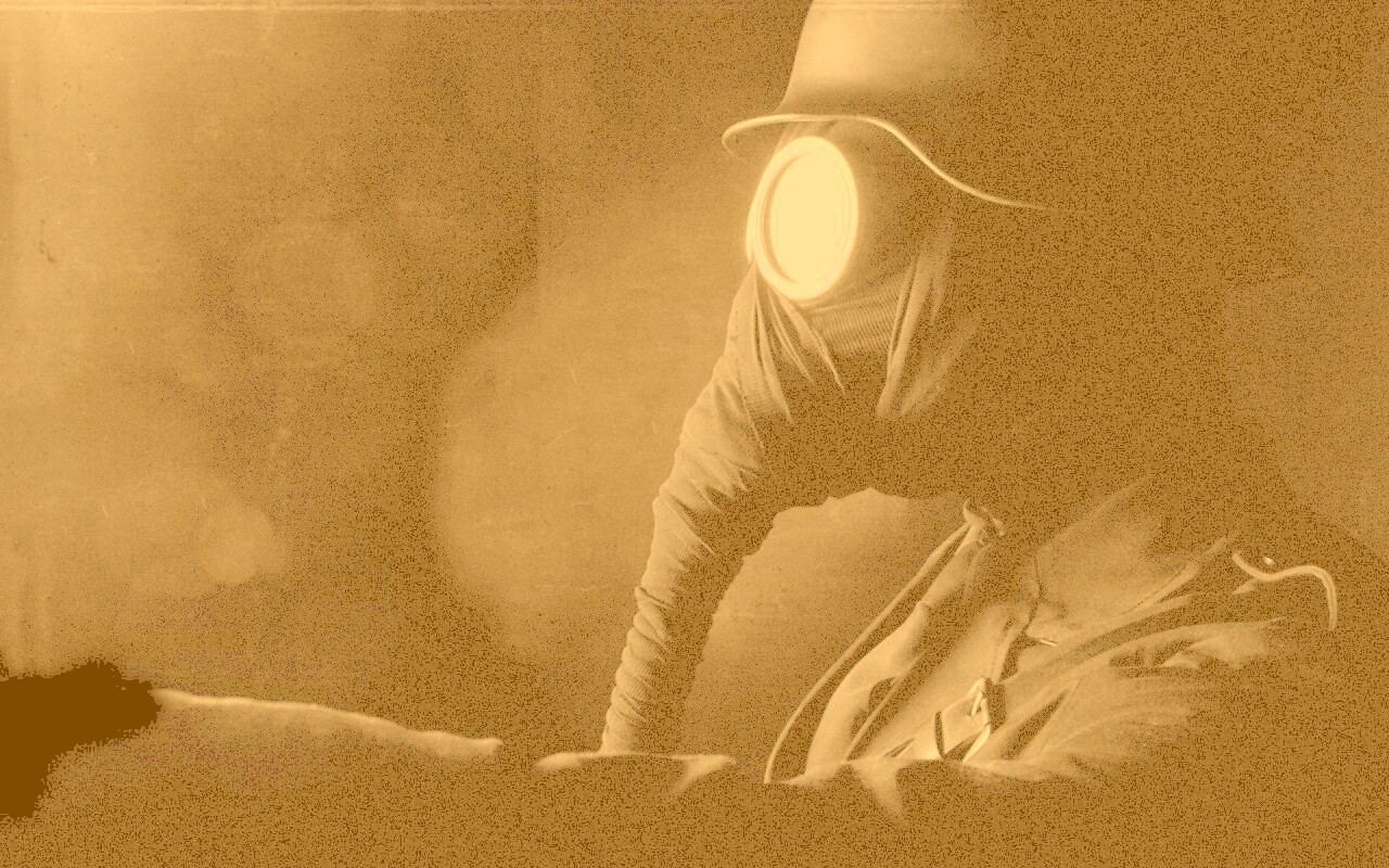 В противогазе обои