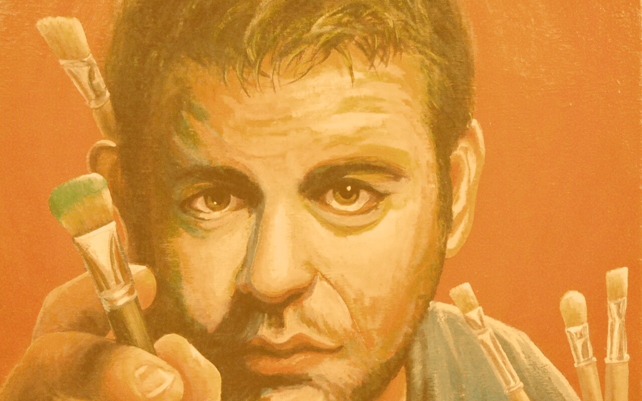 Нарисованный художник обои