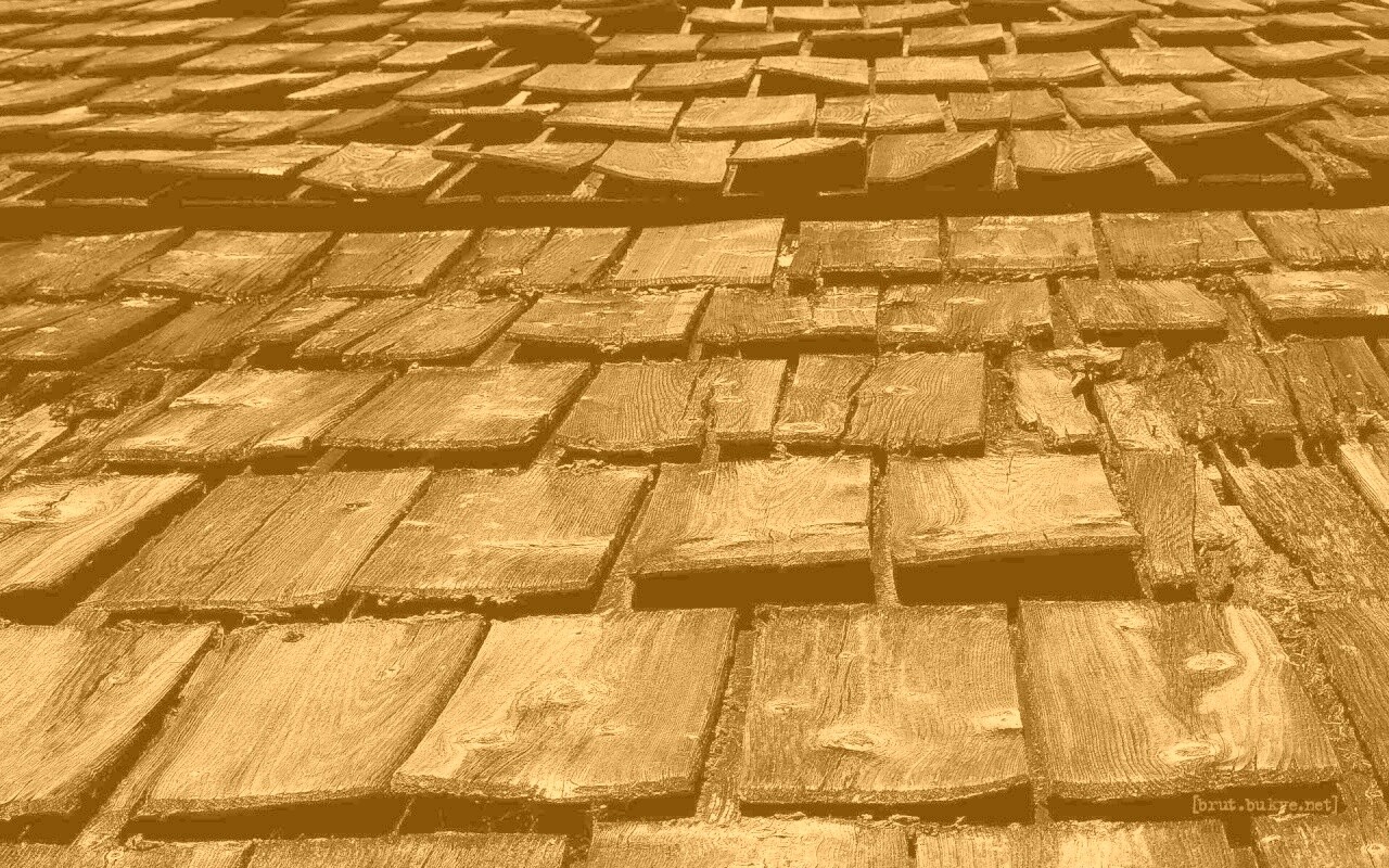 Деревянная крыша обои