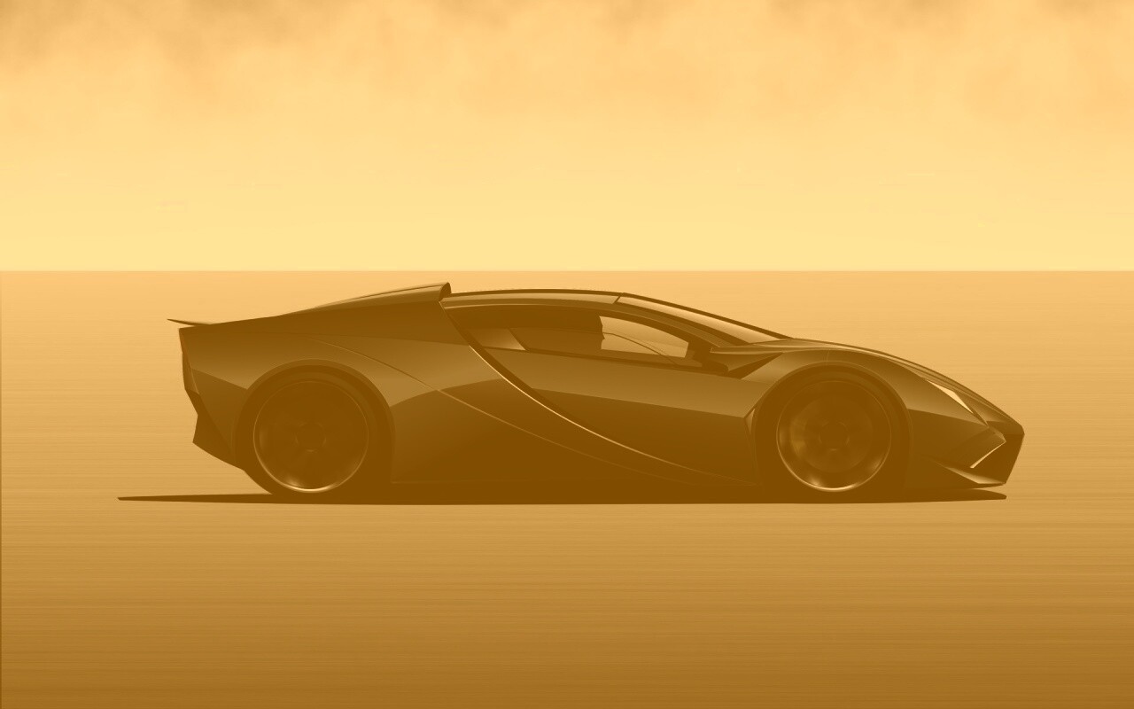 Скетч lamborghini  обои