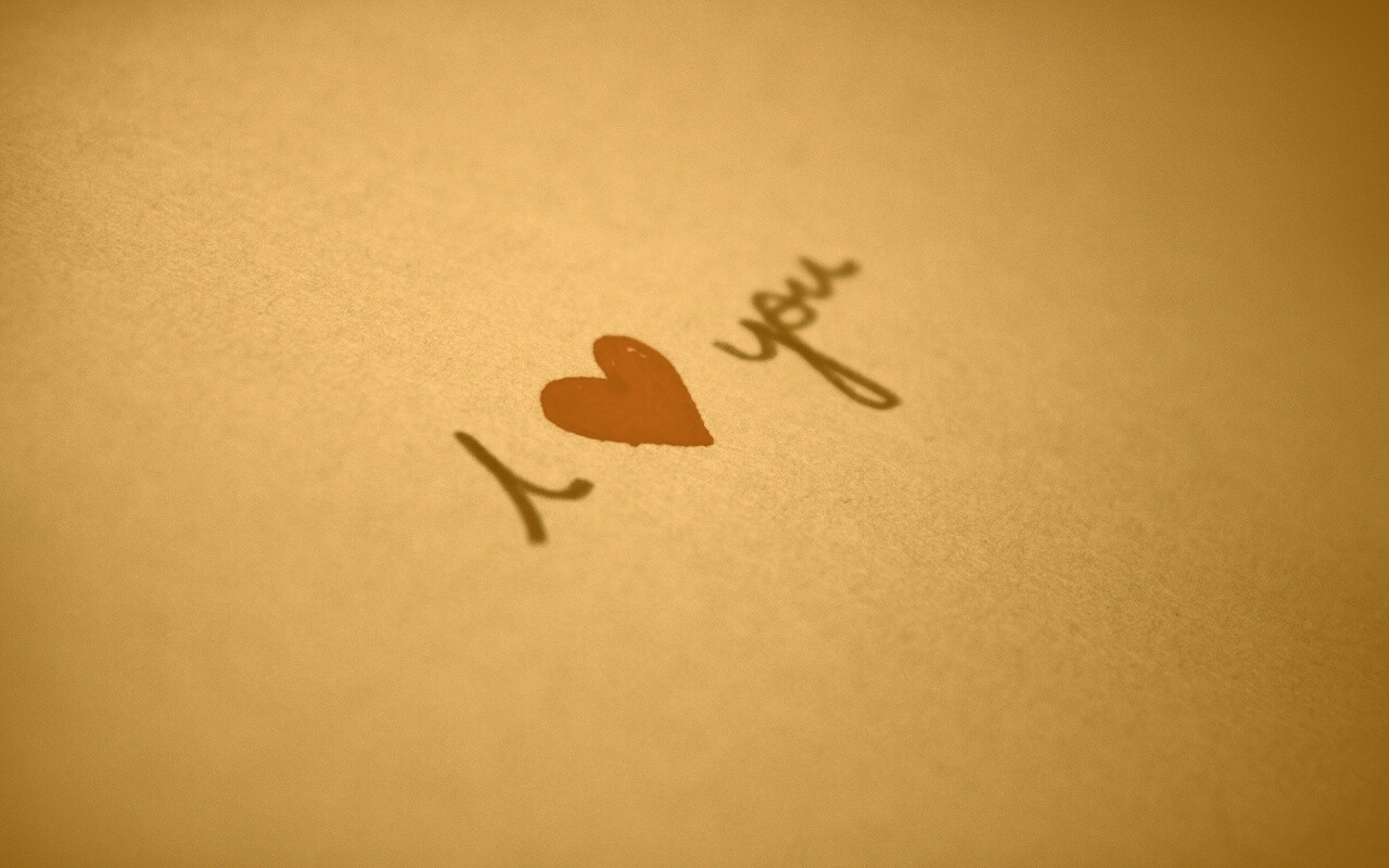 I love you обои
