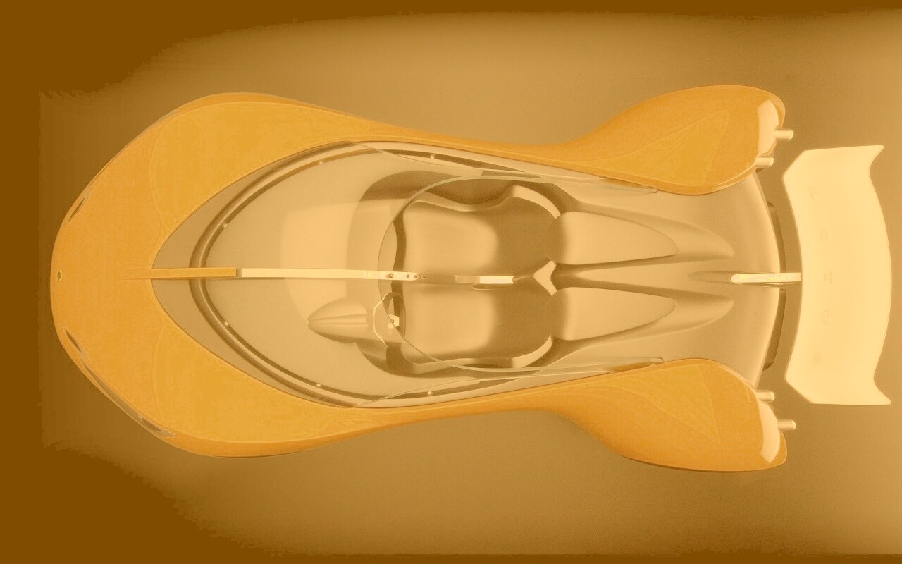 Оранжевый спорткар обои