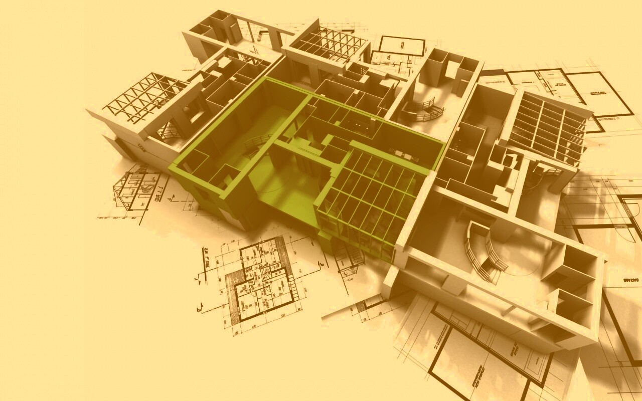 Макет дома обои