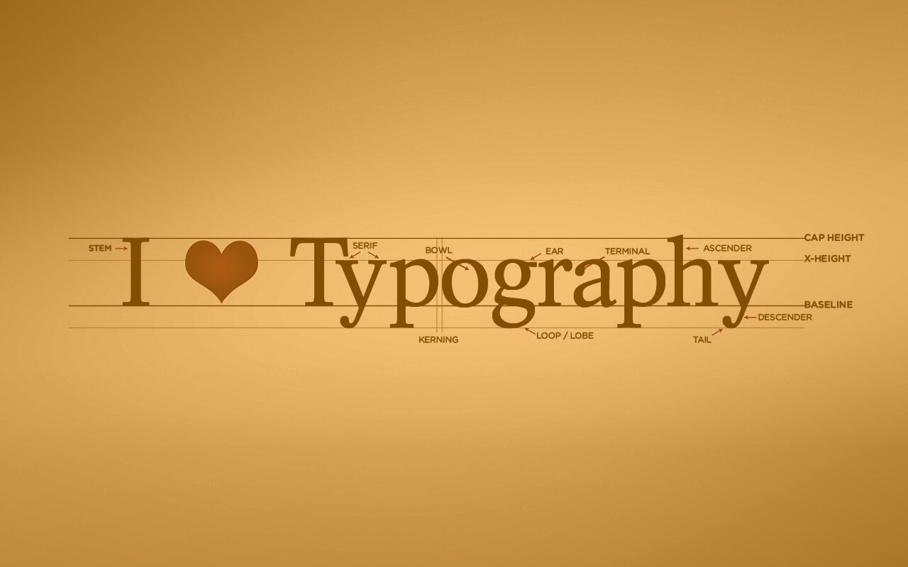 I love typography обои