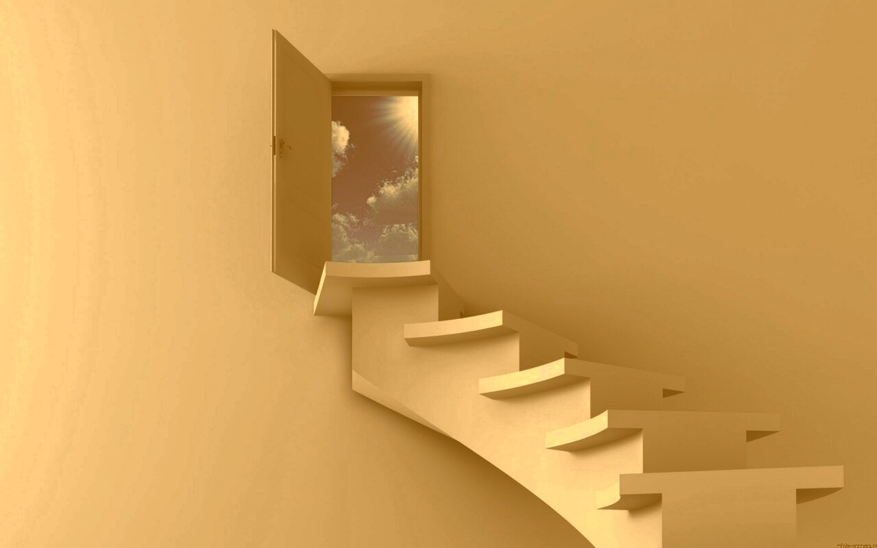 Лестница в небо обои