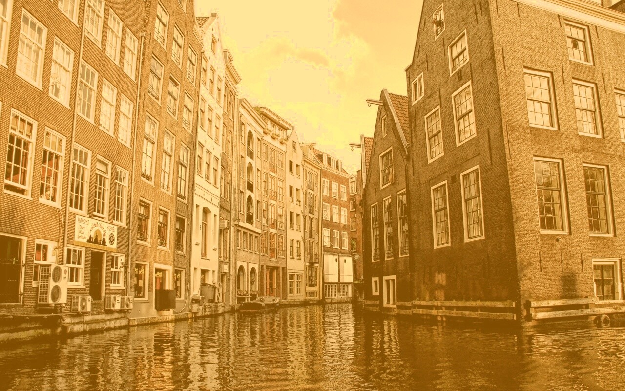 Венецианские каналы в Амстердаме обои