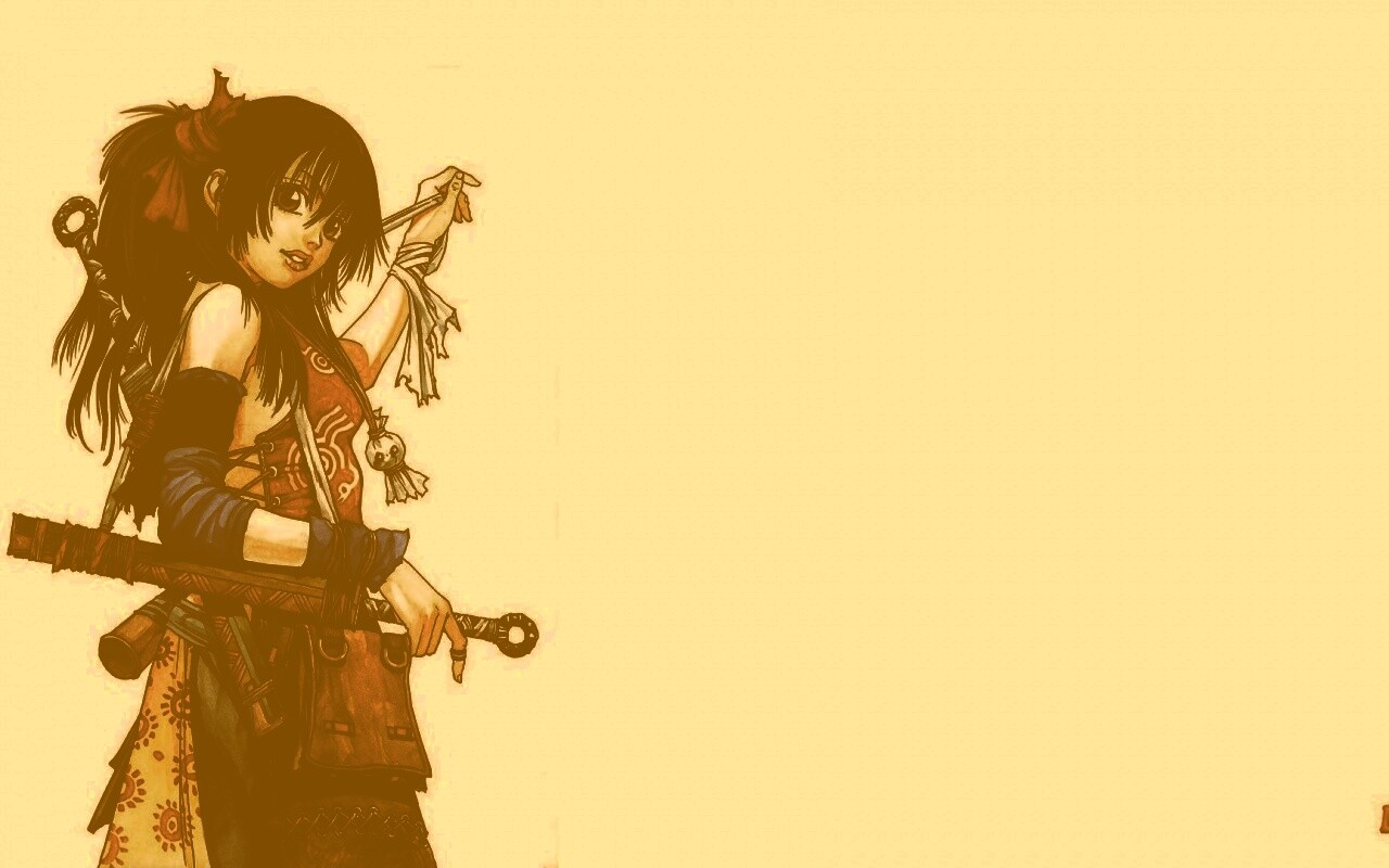 Девушка с мечом из Dangu обои