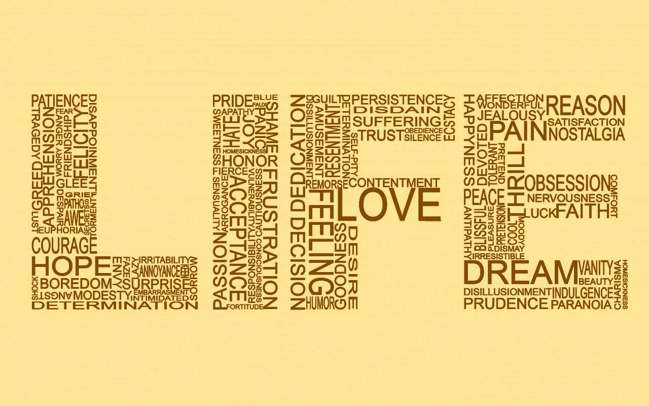 Жизнь в словах обои